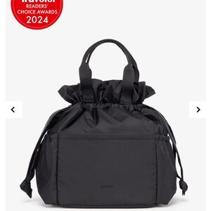 Calpak Black Drawstring Tote Bag